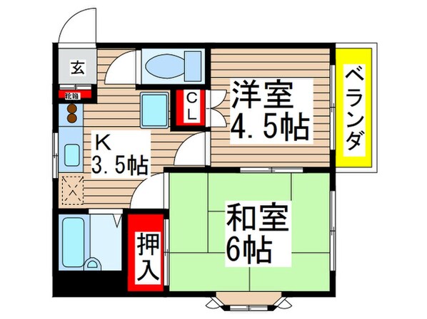 サンライズ清水の物件間取画像